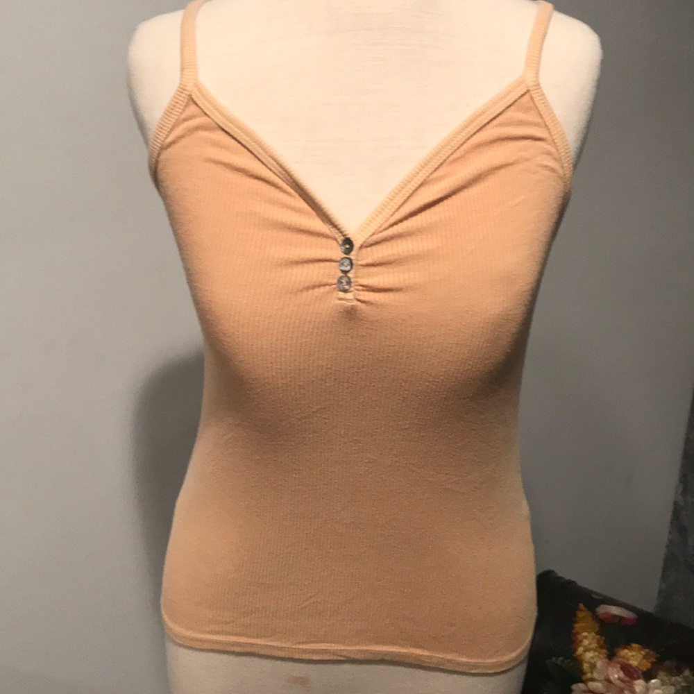 American Eagle ribbed soft and sexy tank top nude